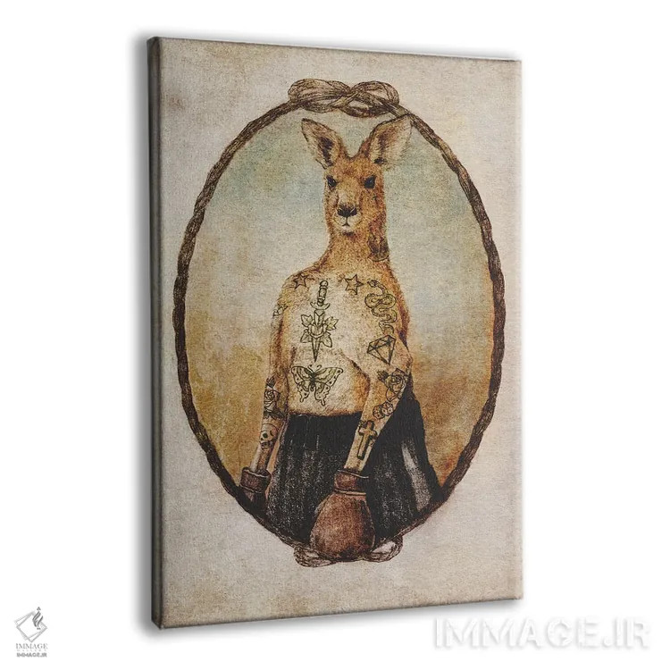 تابلو دکوراتیو "بوکسور استرالیایی" اثر مایک کوبو - نمای پرسپکتیو محصول