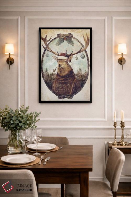 تابلو دکوراتیو "کریسمس وحشیانه در اندیشه" اثر مایک کوبو - D3B