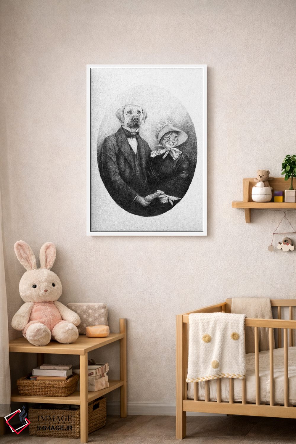 تابلو دکوراتیو "زوج ابدی" اثر مایک کوبو - D3W