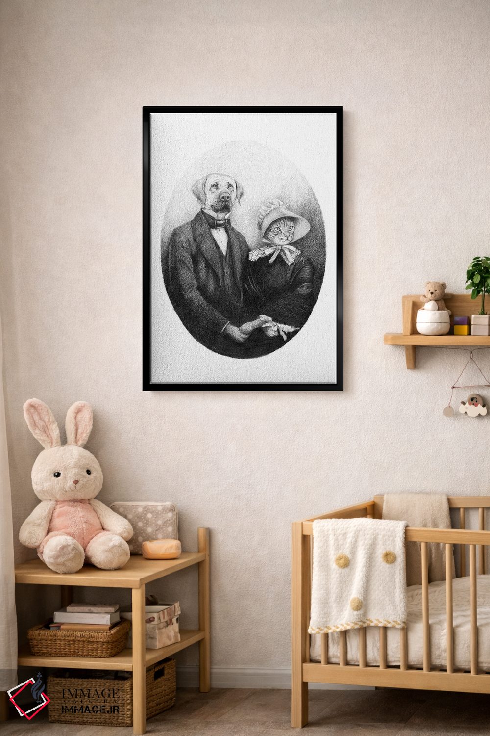 تابلو دکوراتیو "زوج ابدی" اثر مایک کوبو - D5B