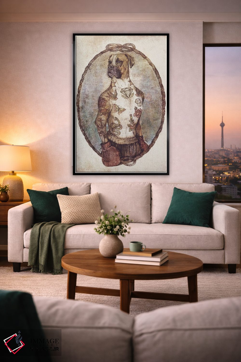 تابلو دکوراتیو "بوکسور" اثر مایک کوبو - D1B