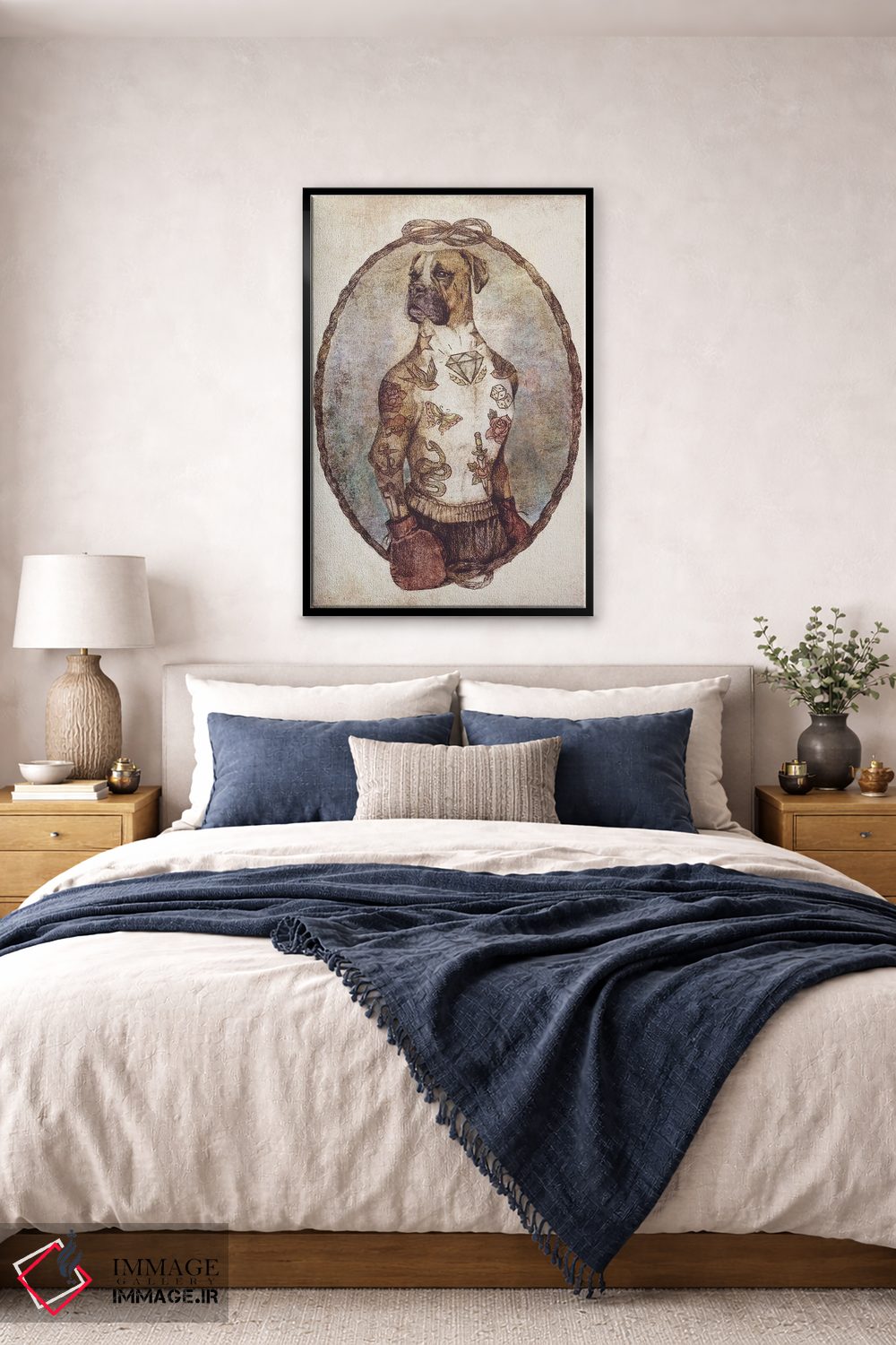 تابلو دکوراتیو "بوکسور" اثر مایک کوبو - D4B