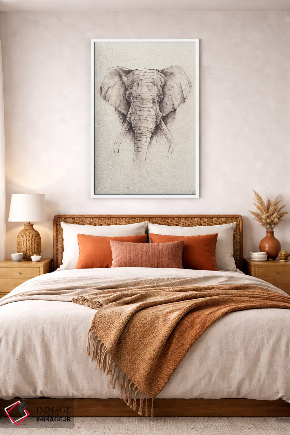 تابلو دکوراتیو "فیل ۲" اثر مایک کوبو - D4W