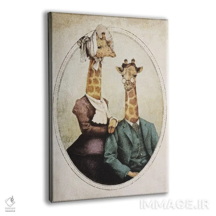 تابلو دکوراتیو "زوج اشرافی" اثر مایک کوبو - نمای پرسپکتیو محصول