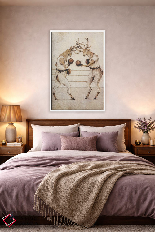 تابلو دکوراتیو "بوکس وحشی" اثر مایک کوبو - D3W