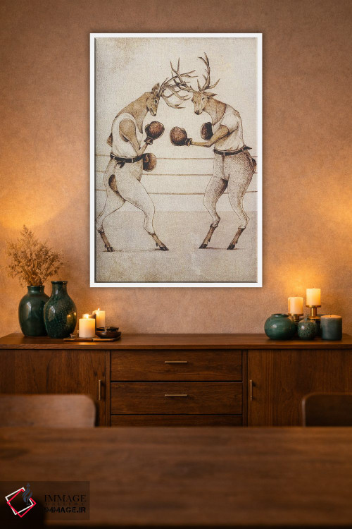 تابلو دکوراتیو "بوکس وحشی" اثر مایک کوبو - D1W