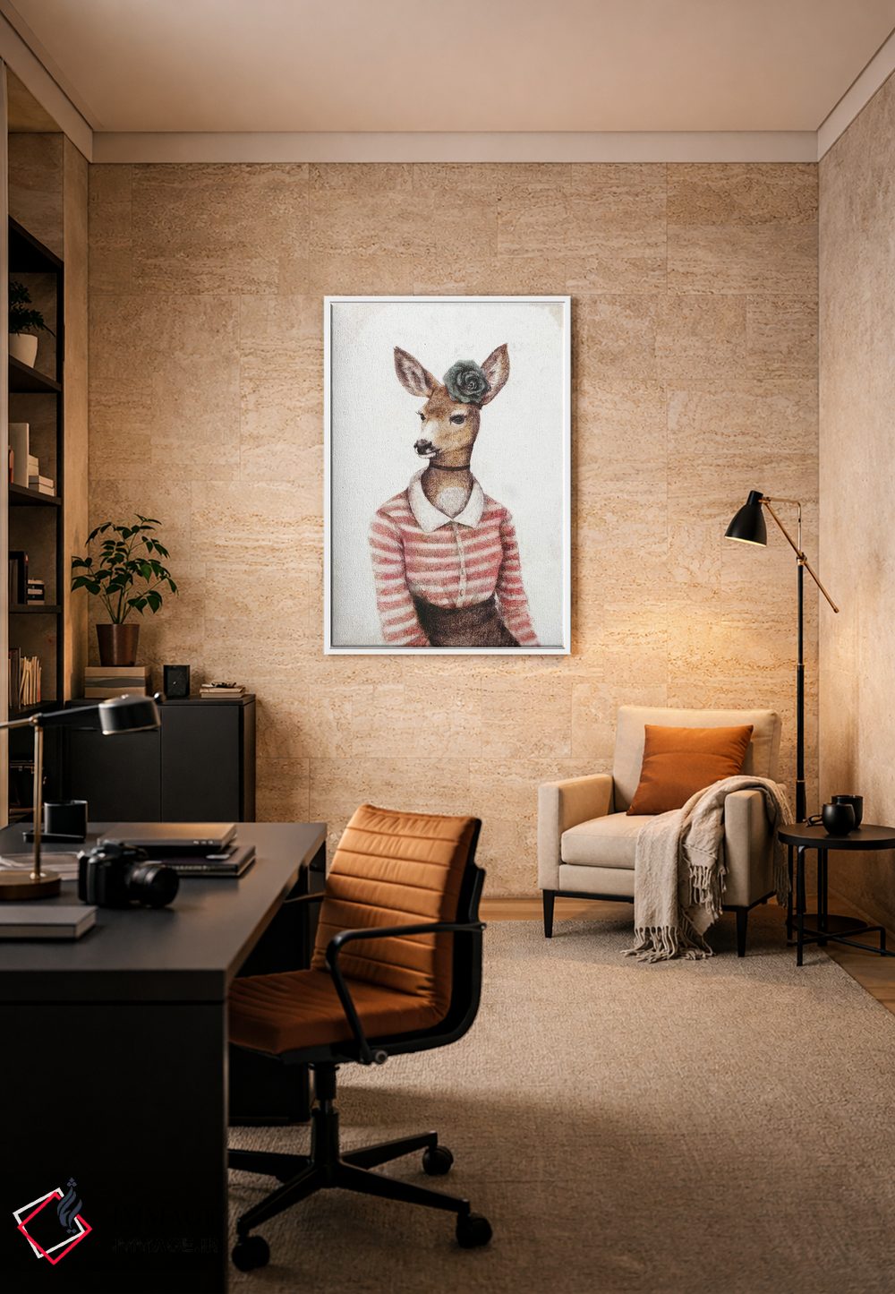 تابلو دکوراتیو "چیز وحشی" اثر مایک کوبو - D6W