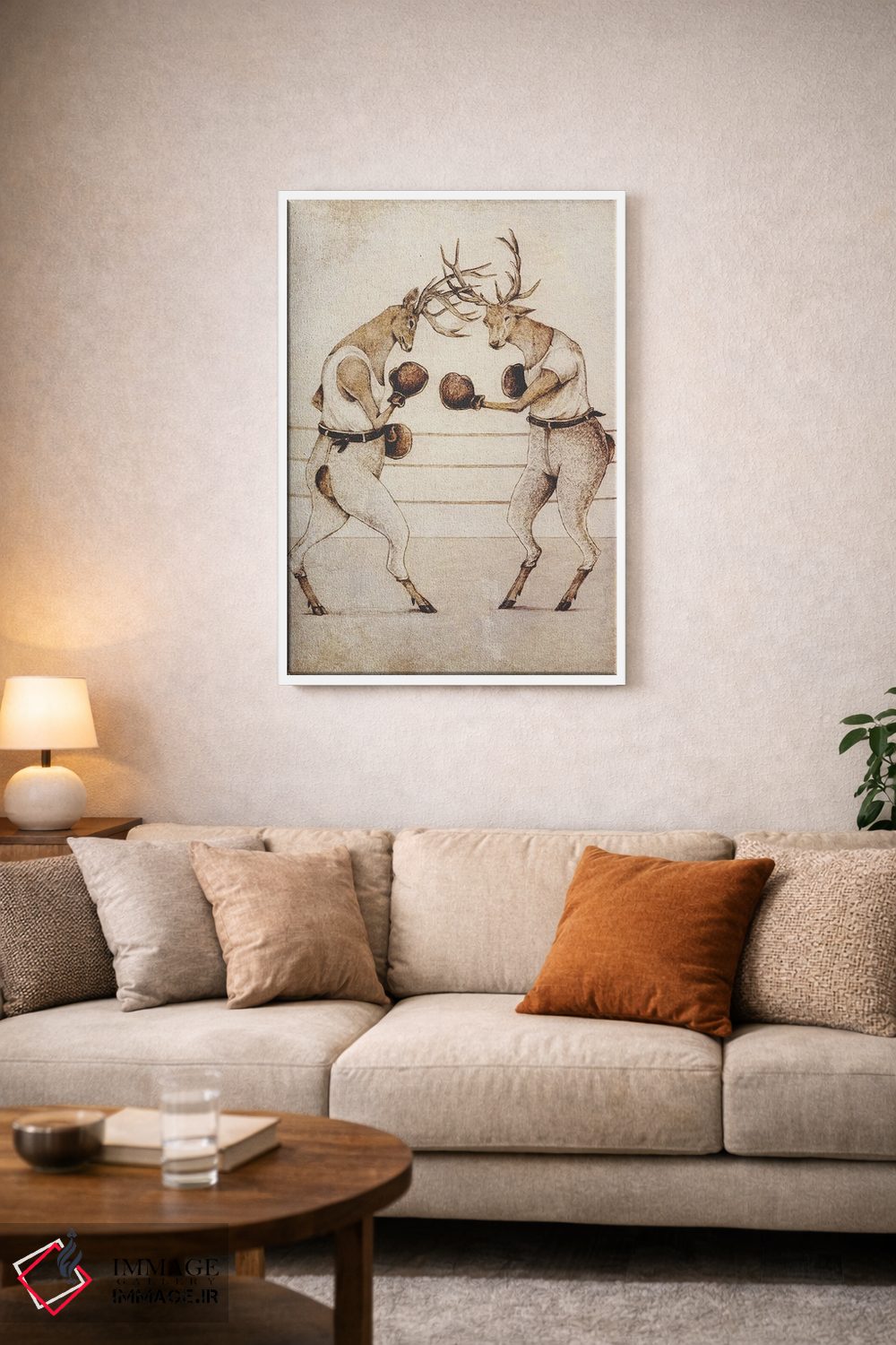 تابلو دکوراتیو "بوکس وحشی" اثر مایک کوبو - D4W