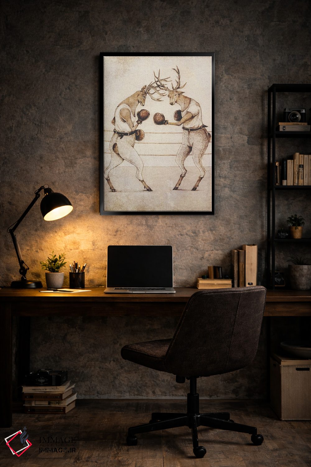 تابلو دکوراتیو "بوکس وحشی" اثر مایک کوبو - D6B