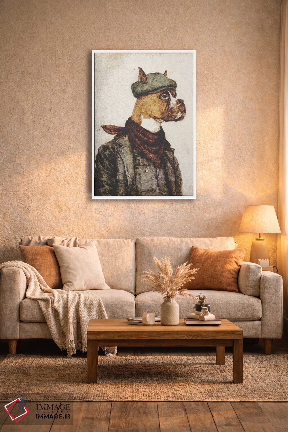 تابلو دکوراتیو "کسی که سخت کار می کند" اثر مایک کوبو - D3W