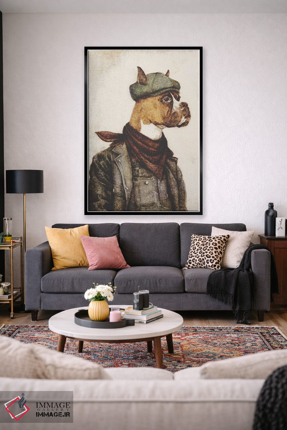 تابلو دکوراتیو "کسی که سخت کار می کند" اثر مایک کوبو - D2B