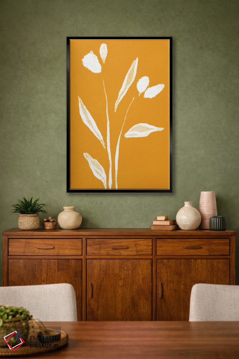 تابلو مینیمال "لاله ها" اثر مایک کوبو - D2B