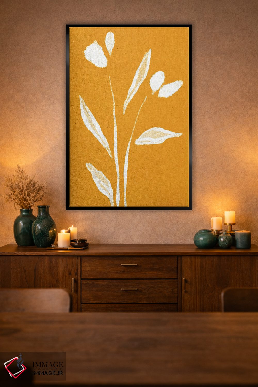 تابلو مینیمال "لاله ها" اثر مایک کوبو - D3B