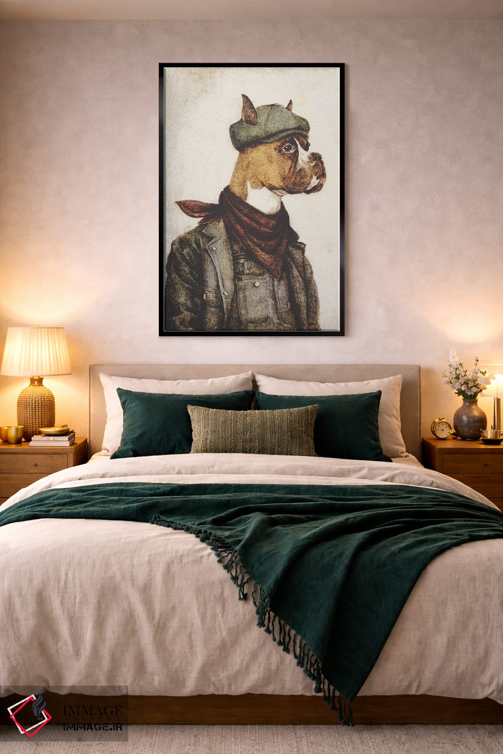 تابلو دکوراتیو "کسی که سخت کار می کند" اثر مایک کوبو - D4B