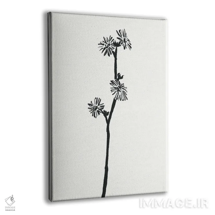 تابلو مینیمال "گل" اثر مایک کوبو - نمای پرسپکتیو محصول