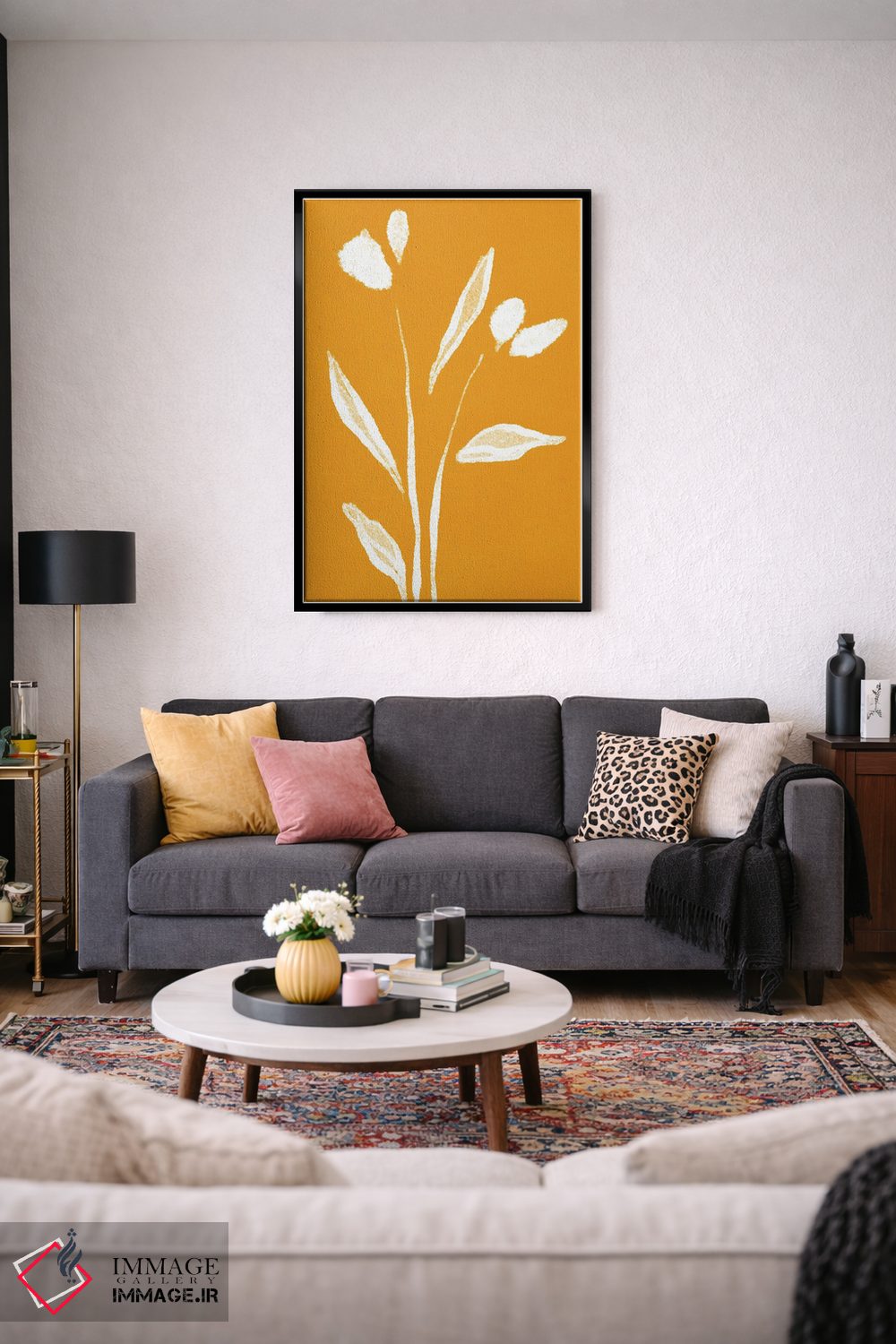 تابلو مینیمال "لاله ها" اثر مایک کوبو - D6B