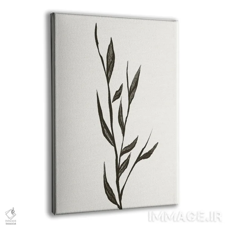 تابلو مینیمال "گیاه" اثر مایک کوبو - نمای پرسپکتیو محصول