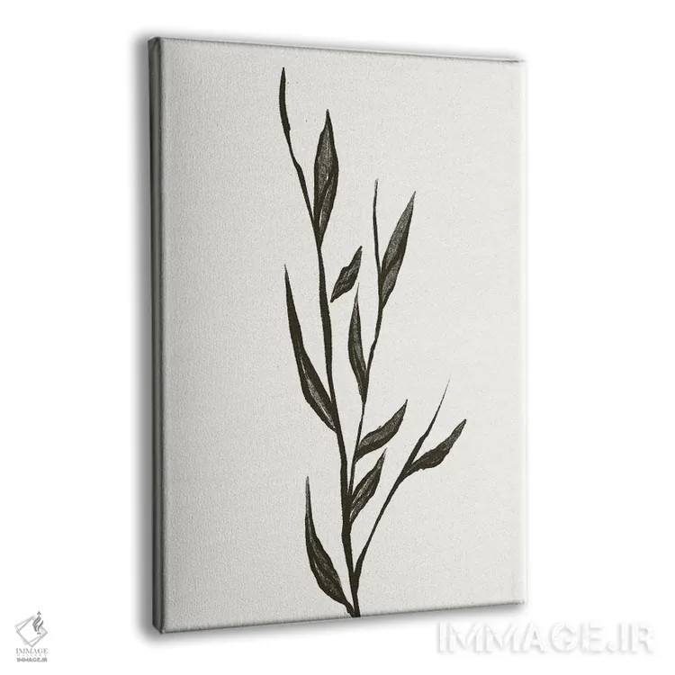 تابلو مینیمال "گیاه" اثر مایک کوبو - نمای پرسپکتیو محصول