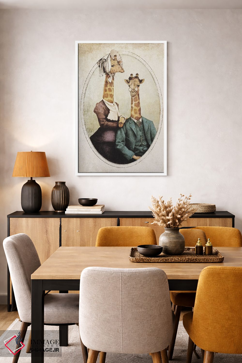 تابلو دکوراتیو "زوج اشرافی" اثر مایک کوبو - D5W