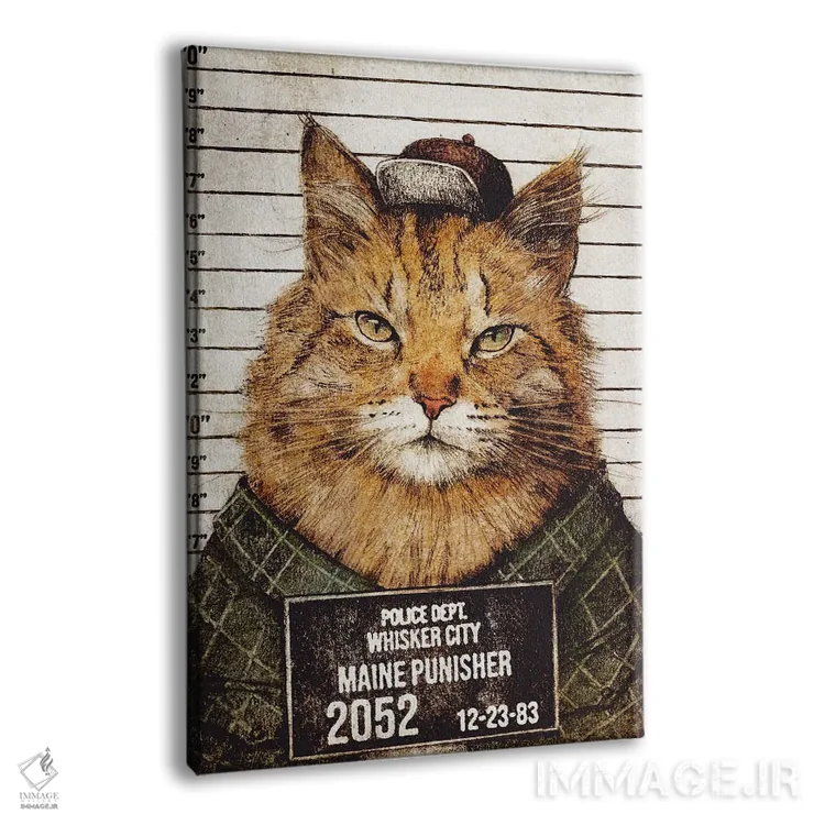 تابلو دکوراتیو "مجازات کننده مین" اثر مایک کوبو - نمای پرسپکتیو محصول