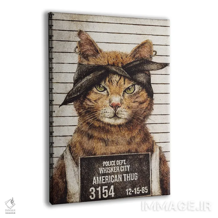 تابلو دکوراتیو "اشرار آمریکایی ۲" اثر مایک کوبو - نمای پرسپکتیو محصول