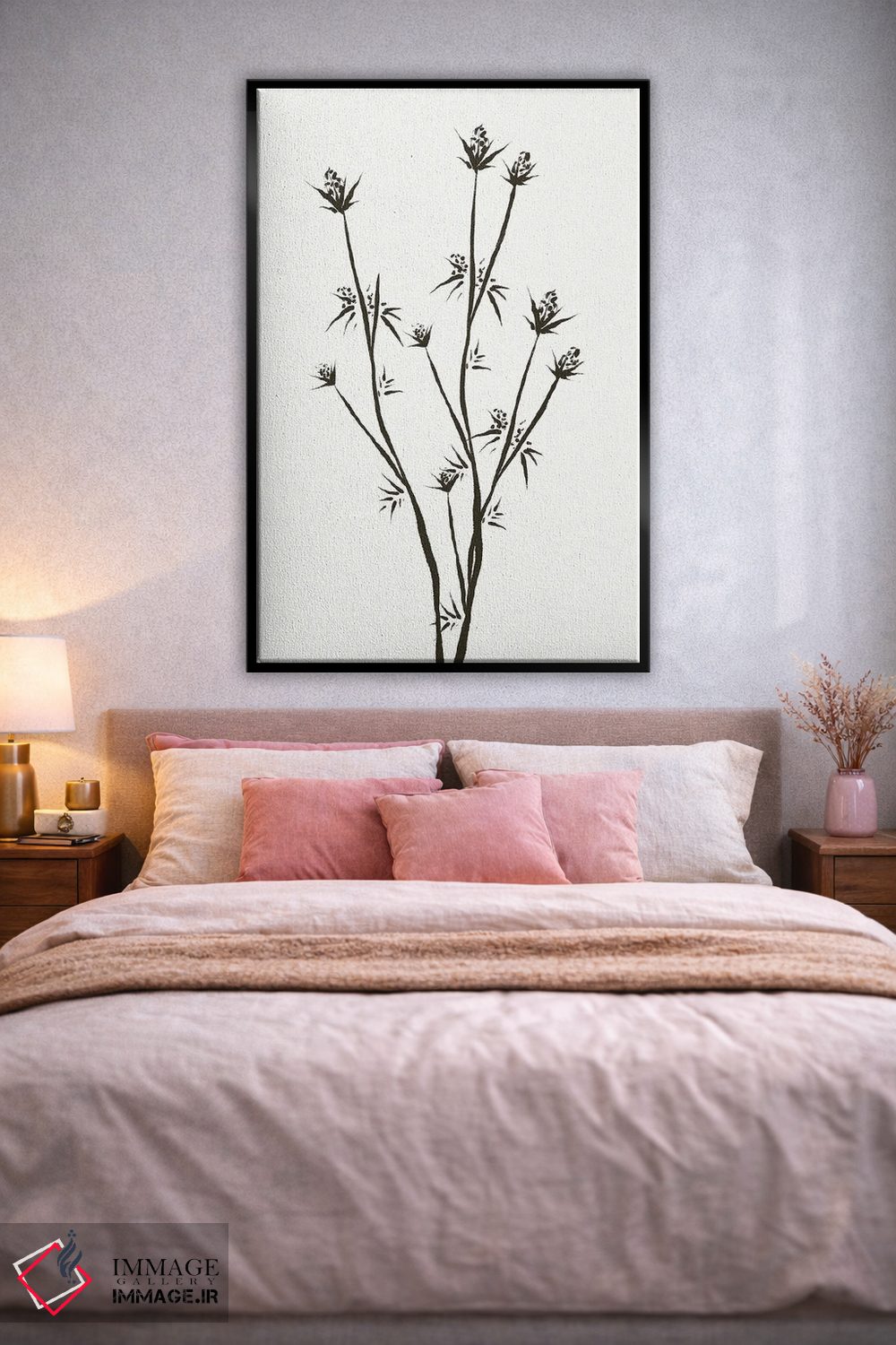 تابلو مینیمال "گل ها ۲" اثر مایک کوبو - D1B