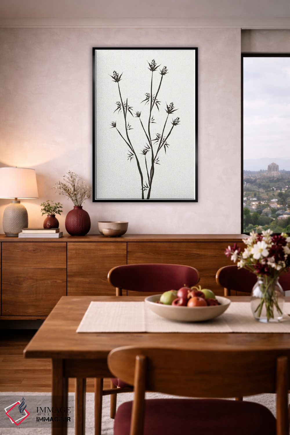 تابلو مینیمال "گل ها ۲" اثر مایک کوبو - D4B