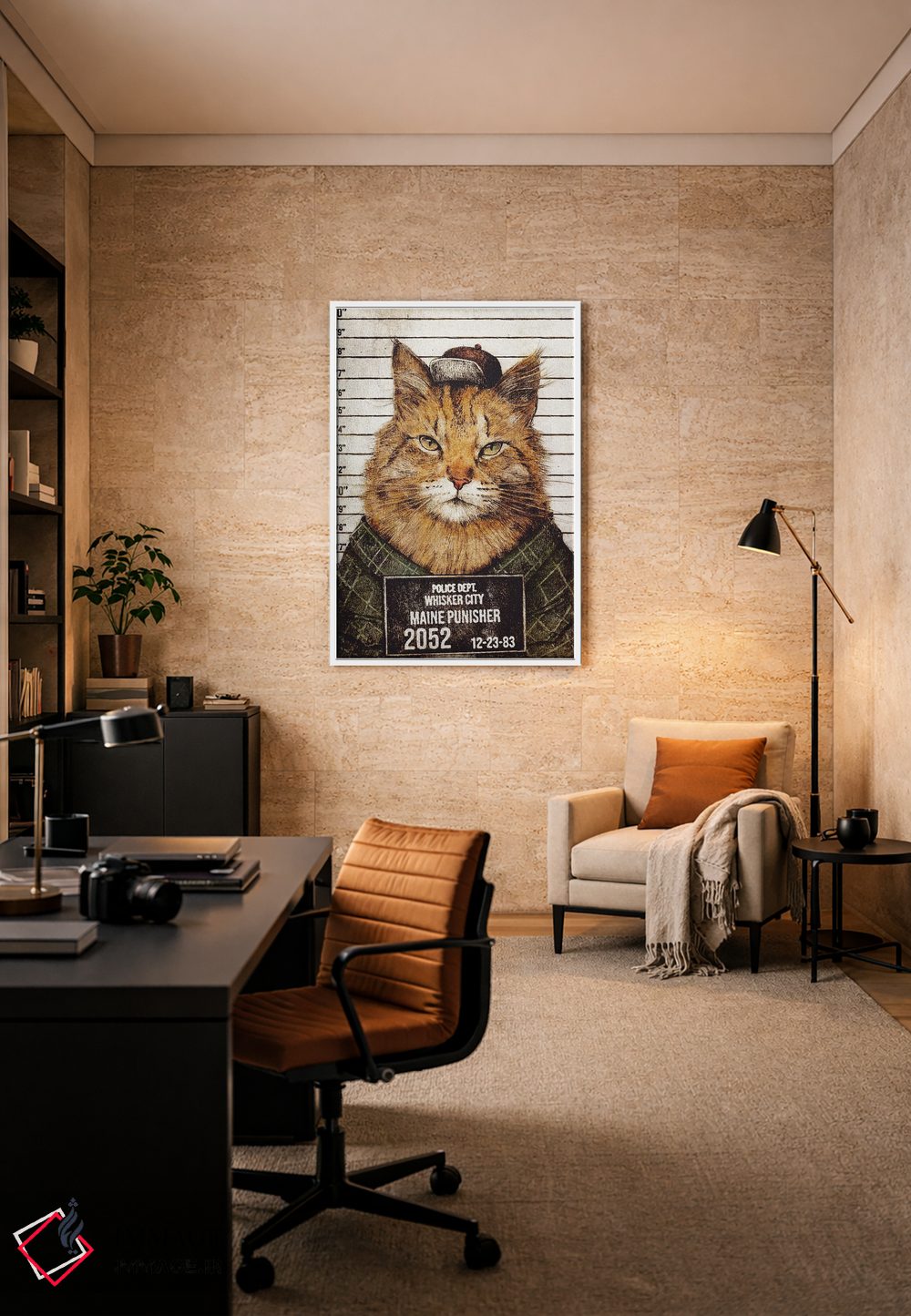 تابلو دکوراتیو "مجازات کننده مین" اثر مایک کوبو - D6W