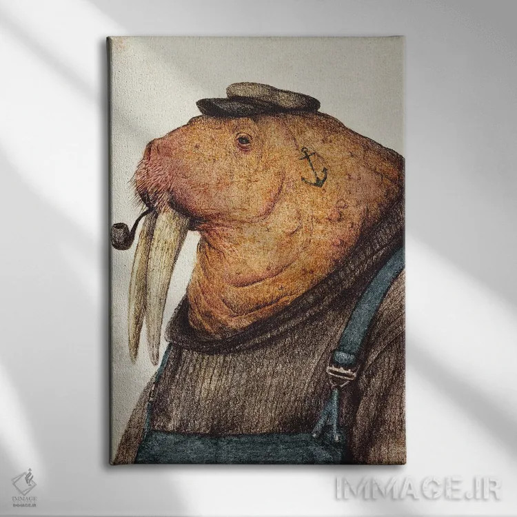 تابلو دکوراتیو "ندای ملوانان" اثر مایک کوبو - نمای روبهرو روی دیوار