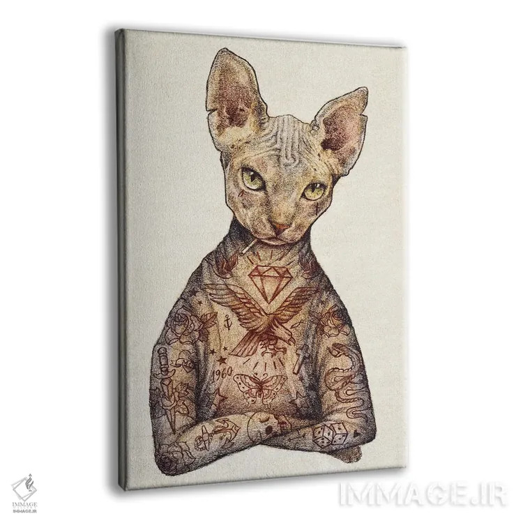 تابلو دکوراتیو "اسفنکس" اثر مایک کوبو - نمای پرسپکتیو محصول