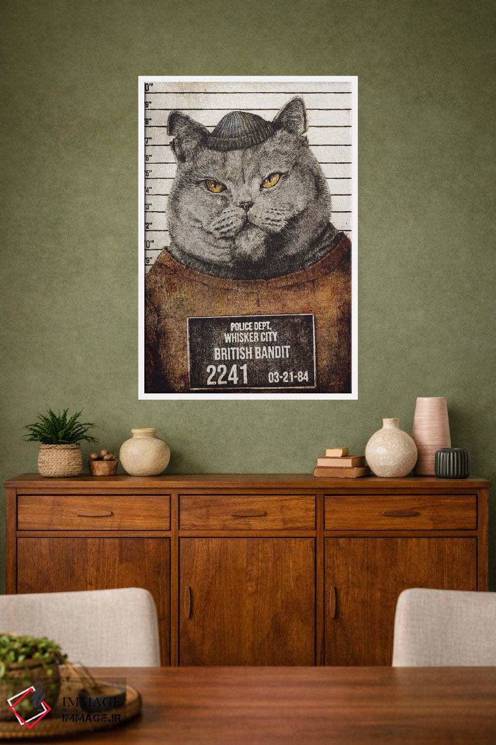 تابلو دکوراتیو "راهزن بریتانیایی" اثر مایک کوبو - D1W