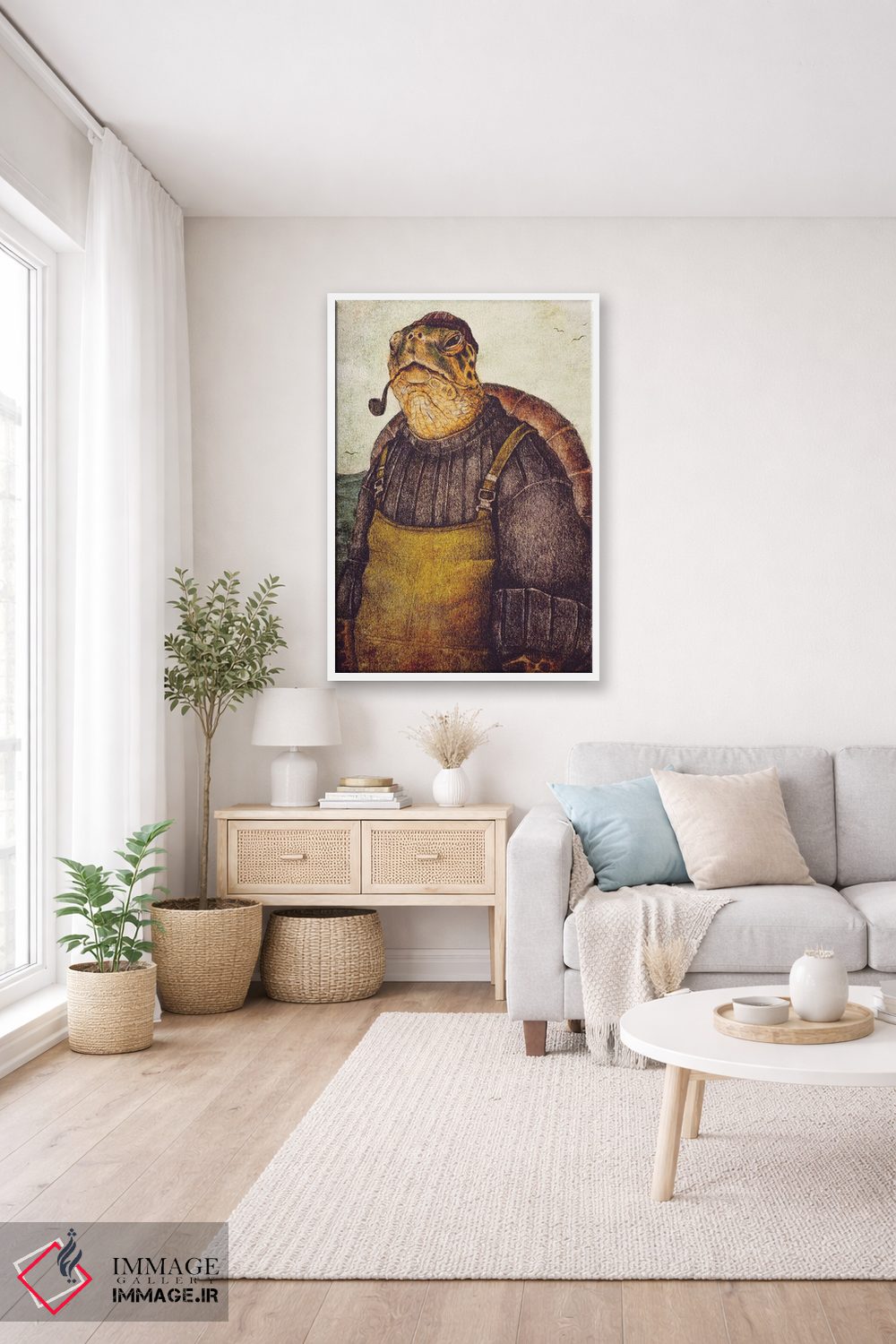 تابلو دکوراتیو "نگهدارنده فانوس ۲" اثر مایک کوبو - D2W