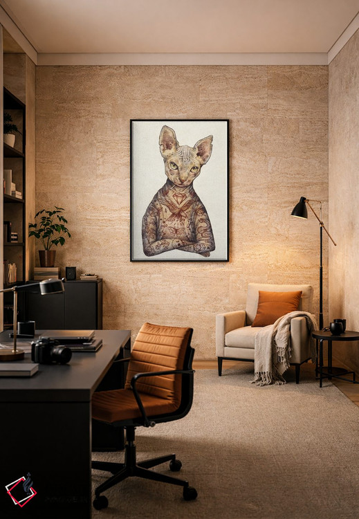 تابلو دکوراتیو "اسفنکس" اثر مایک کوبو - D5B