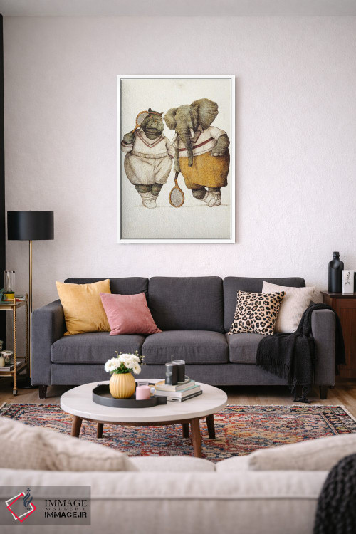 تابلو دکوراتیو "جنتلمن های دادگاه" اثر مایک کوبو - D3W