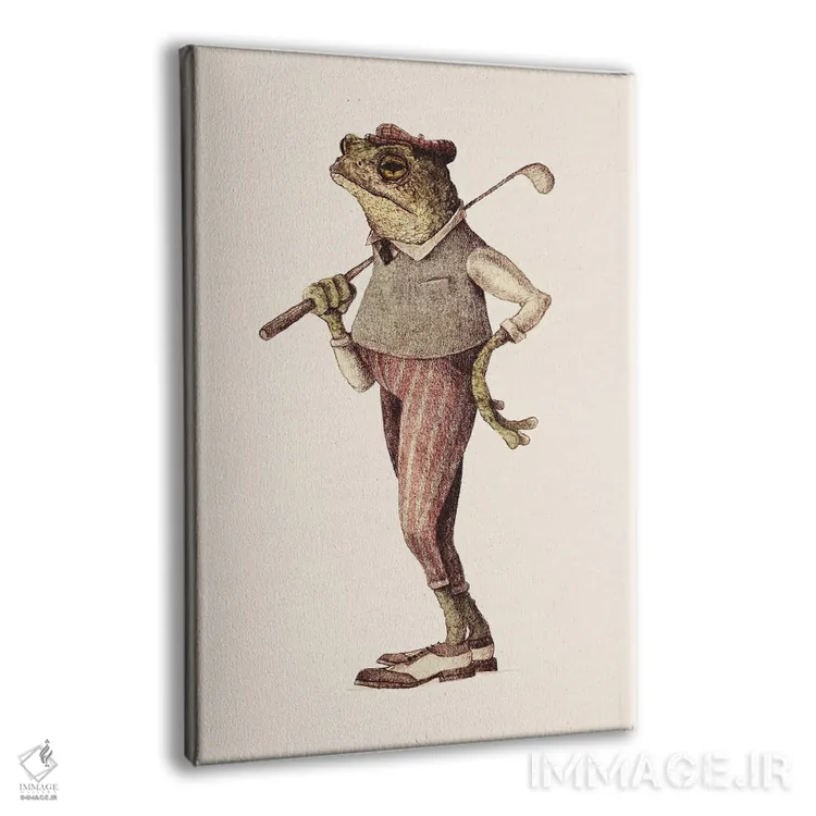 تابلو دکوراتیو "تاب قورباغه" اثر مایک کوبو - نمای پرسپکتیو محصول
