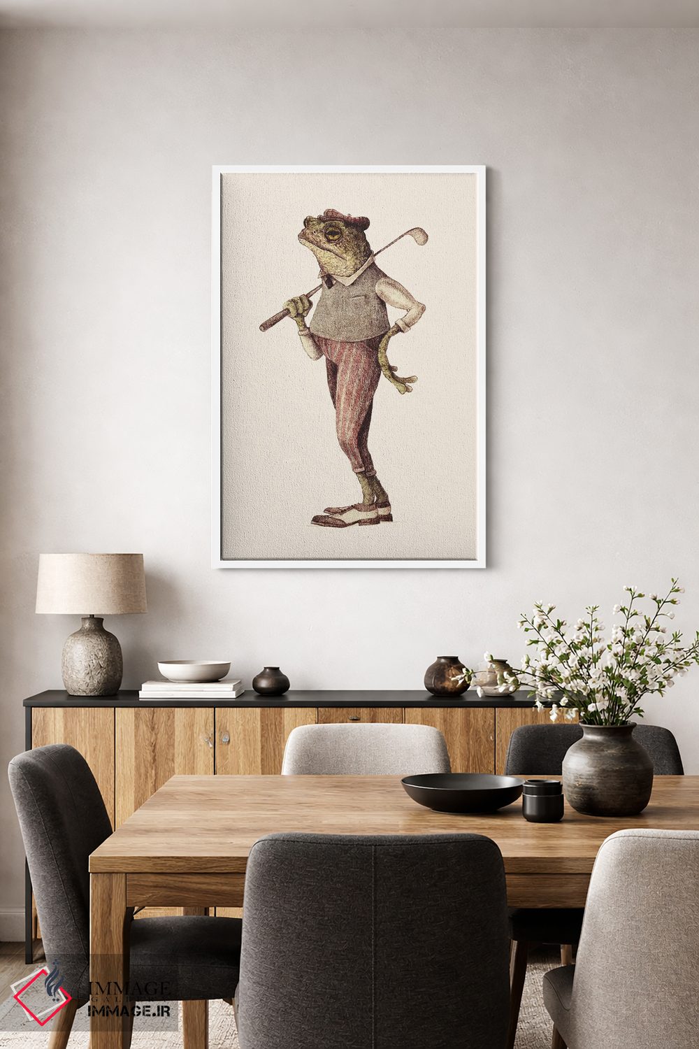 تابلو دکوراتیو "تاب قورباغه" اثر مایک کوبو - D4W