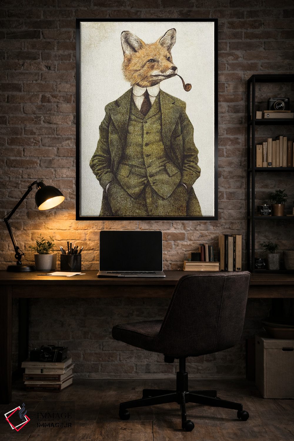 تابلو دکوراتیو "روباه" اثر مایک کوبو - D6B