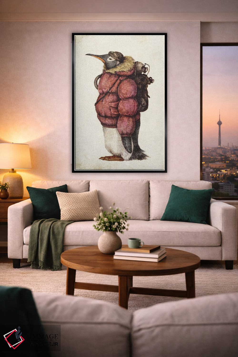 تابلو دکوراتیو "کاوشگر قطب شمال قرمز" اثر مایک کوبو - D3B