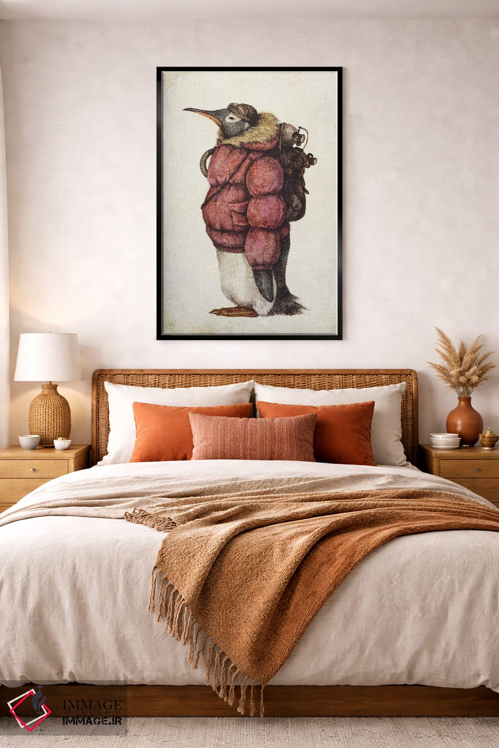 تابلو دکوراتیو "کاوشگر قطب شمال قرمز" اثر مایک کوبو - D4B