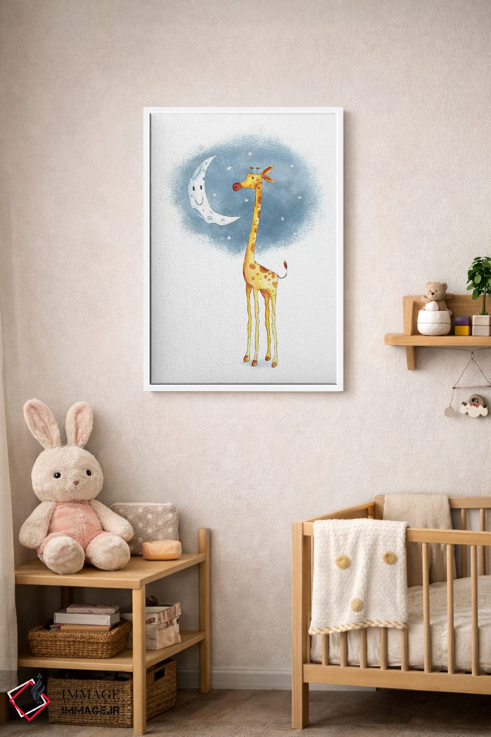 تابلو دکوراتیو "سلام ماه" اثر مایک کوبو - D3W