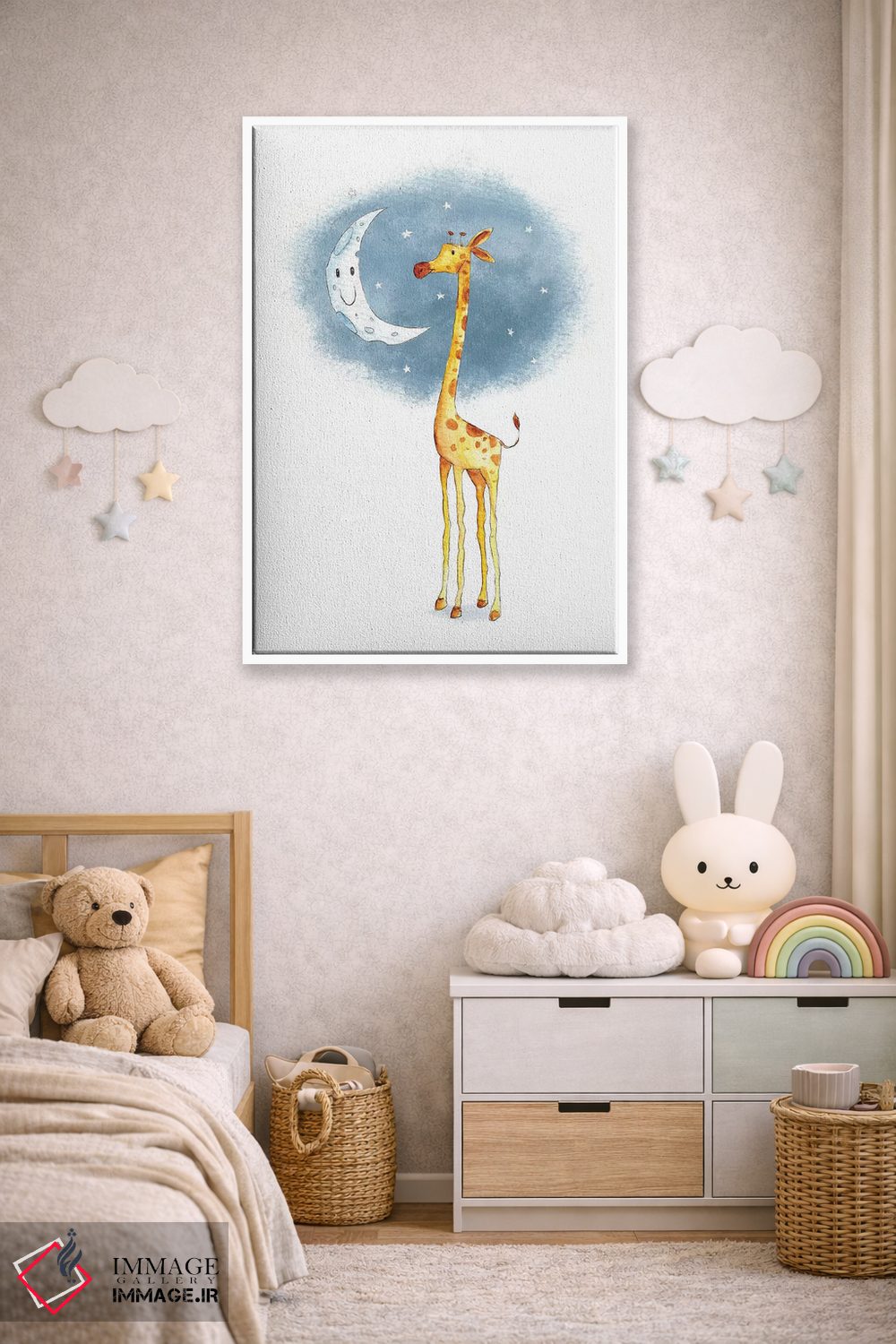 تابلو دکوراتیو "سلام ماه" اثر مایک کوبو - D4W