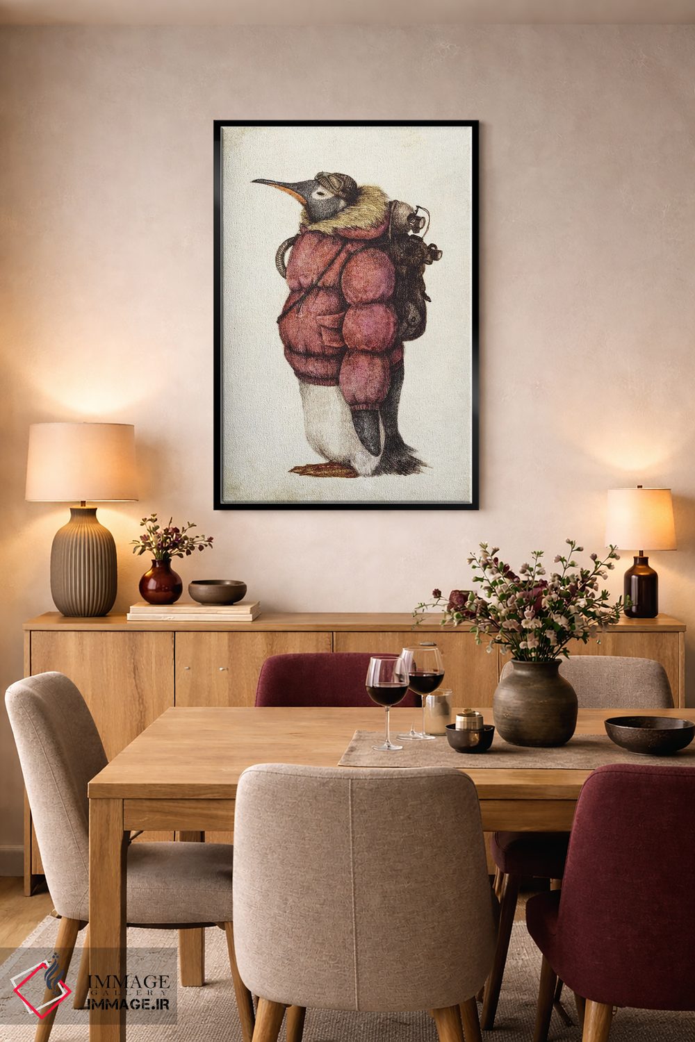 تابلو دکوراتیو "کاوشگر قطب شمال قرمز" اثر مایک کوبو - D5B