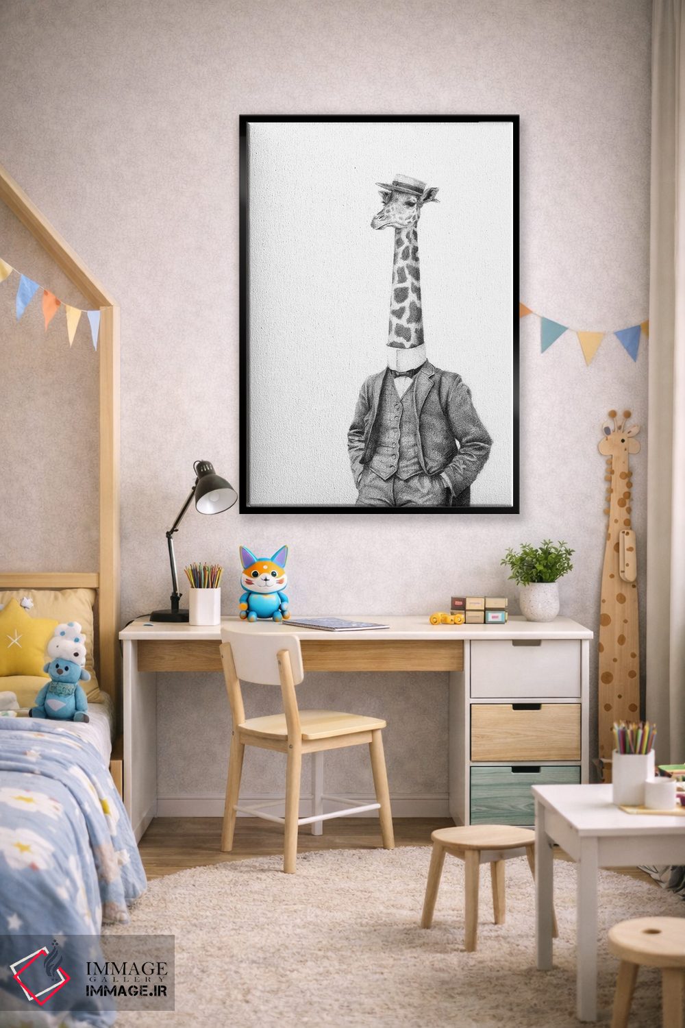 تابلو دکوراتیو "جنتلمن اشرافی" اثر مایک کوبو - D2B