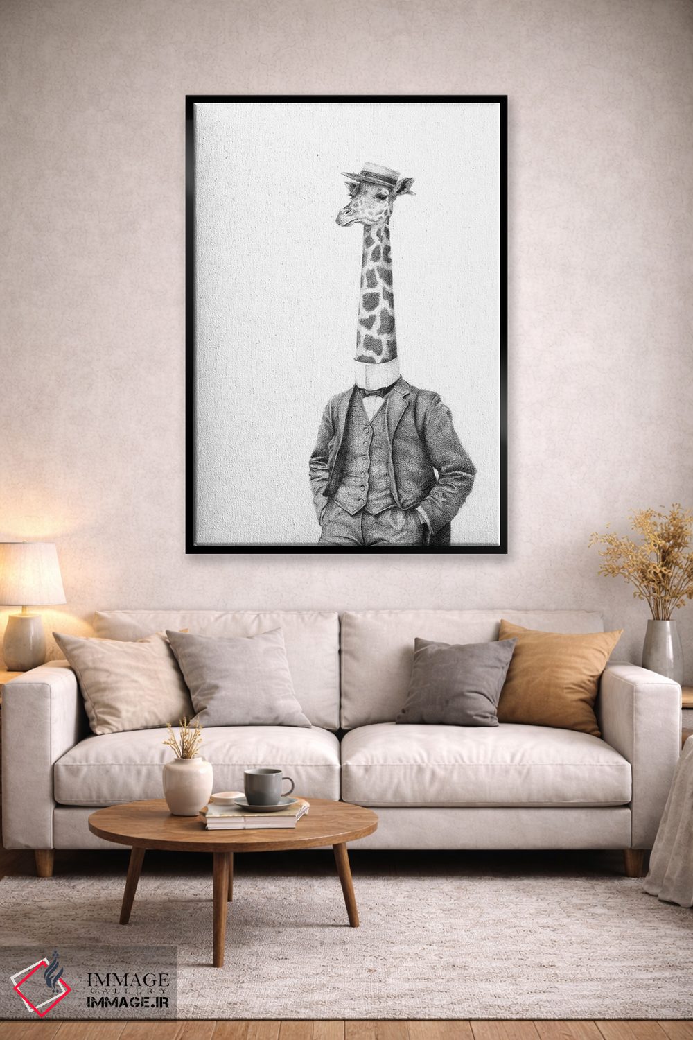 تابلو دکوراتیو "جنتلمن اشرافی" اثر مایک کوبو - D3B