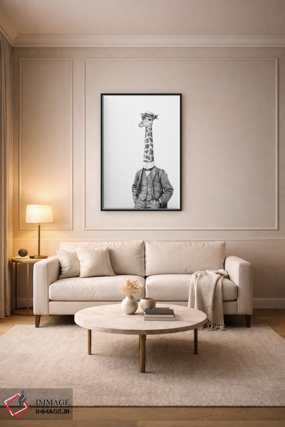 تابلو دکوراتیو "جنتلمن اشرافی" اثر مایک کوبو - D6B