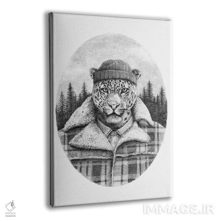 تابلو دکوراتیو "جنگلبان" اثر مایک کوبو - نمای پرسپکتیو محصول