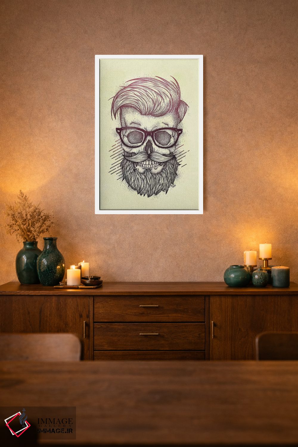 تابلو دکوراتیو "هیپستر مرده است" اثر مایک کوبو - D1W