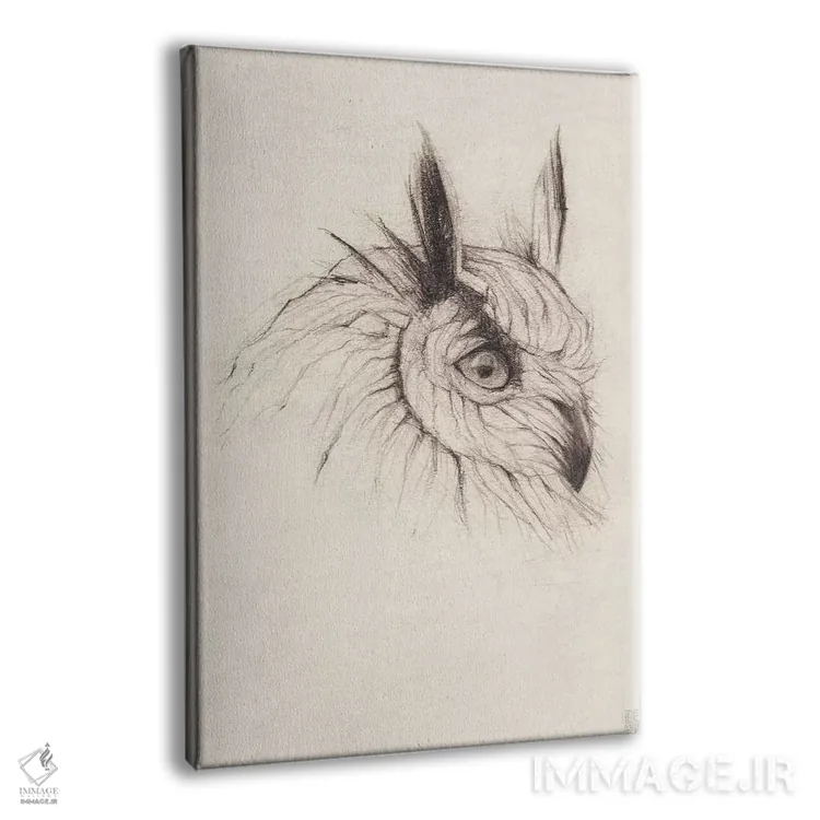 تابلو دکوراتیو "جغد ۲" اثر مایک کوبو - نمای پرسپکتیو محصول