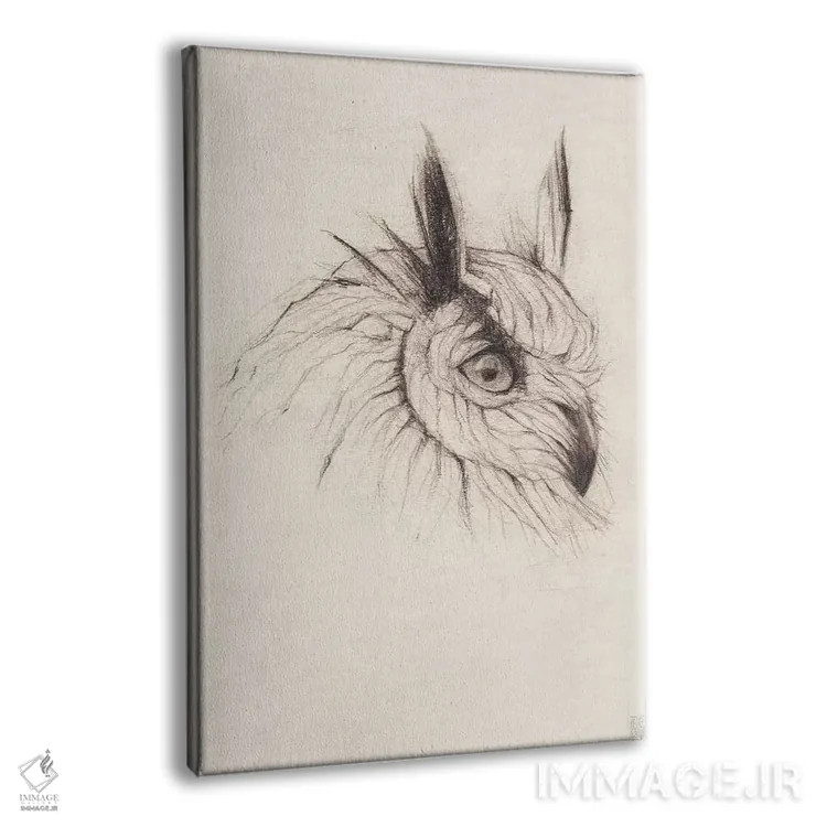 تابلو دکوراتیو "جغد ۲" اثر مایک کوبو - نمای پرسپکتیو محصول