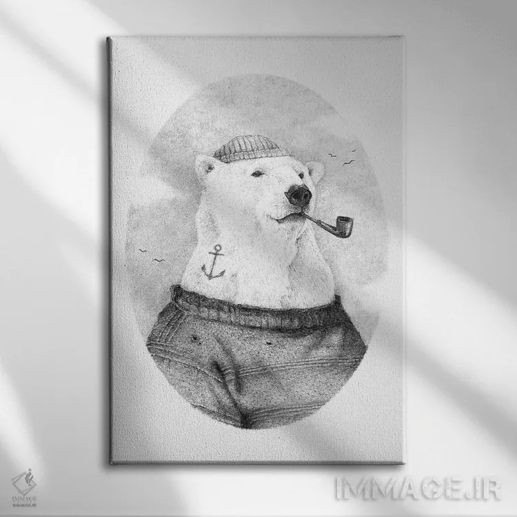 تابلو دکوراتیو "به سوی ساحل" اثر مایک کوبو - نمای روبهرو روی دیوار